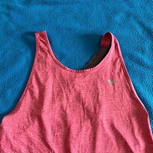 Red Under Armour tank - size small - worn once or twice - excellent condition